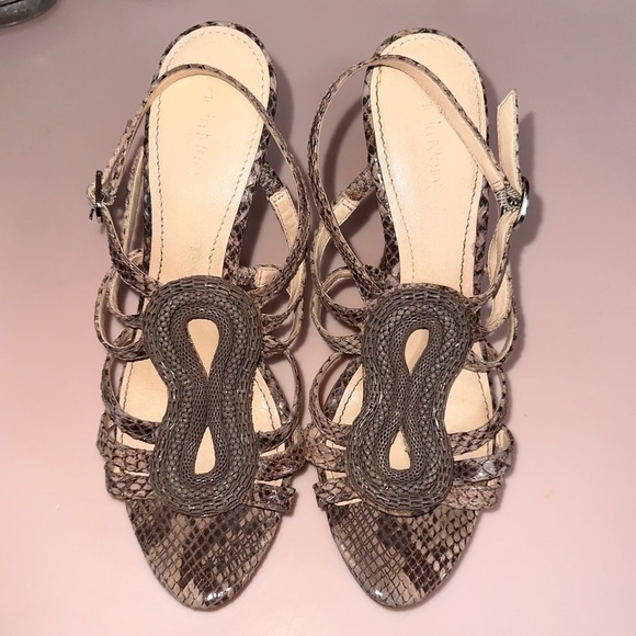 Calvin Klein Perla Python Heel size 8.5 - Picture 1 of 7